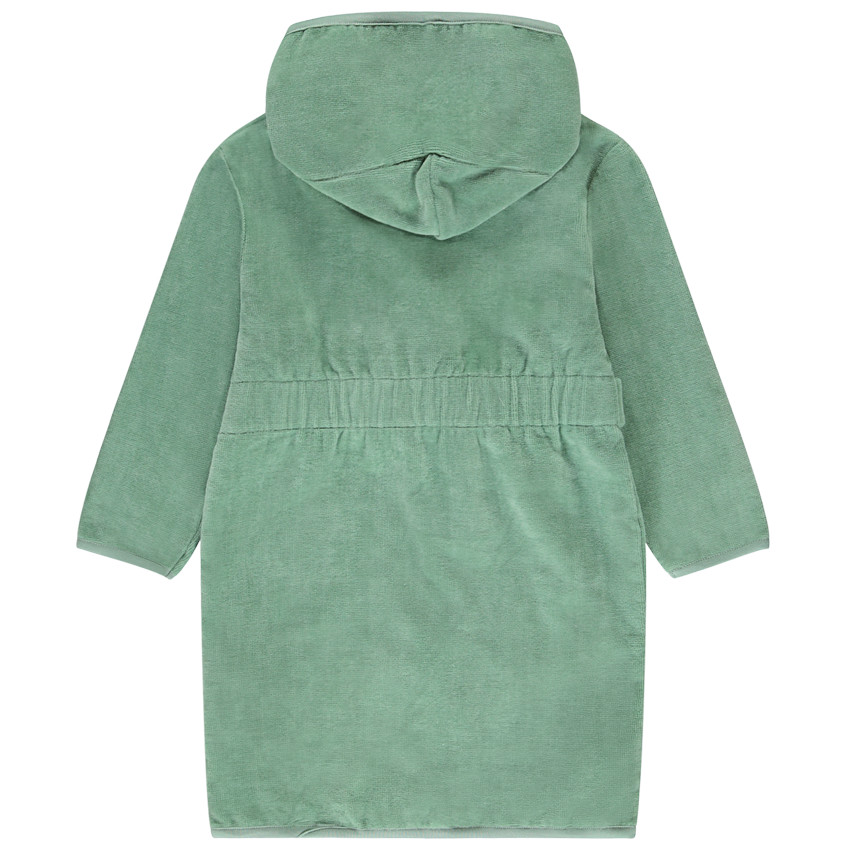 Bañador de felpa liso con capucha para niño 