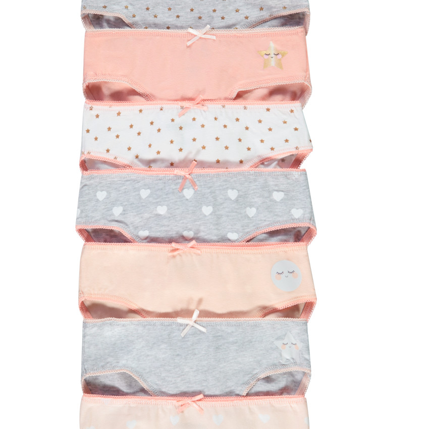 Pack de 7 braguitas print fantasía para niña  Additional Pack de 7 braguitas print fantasía para niña