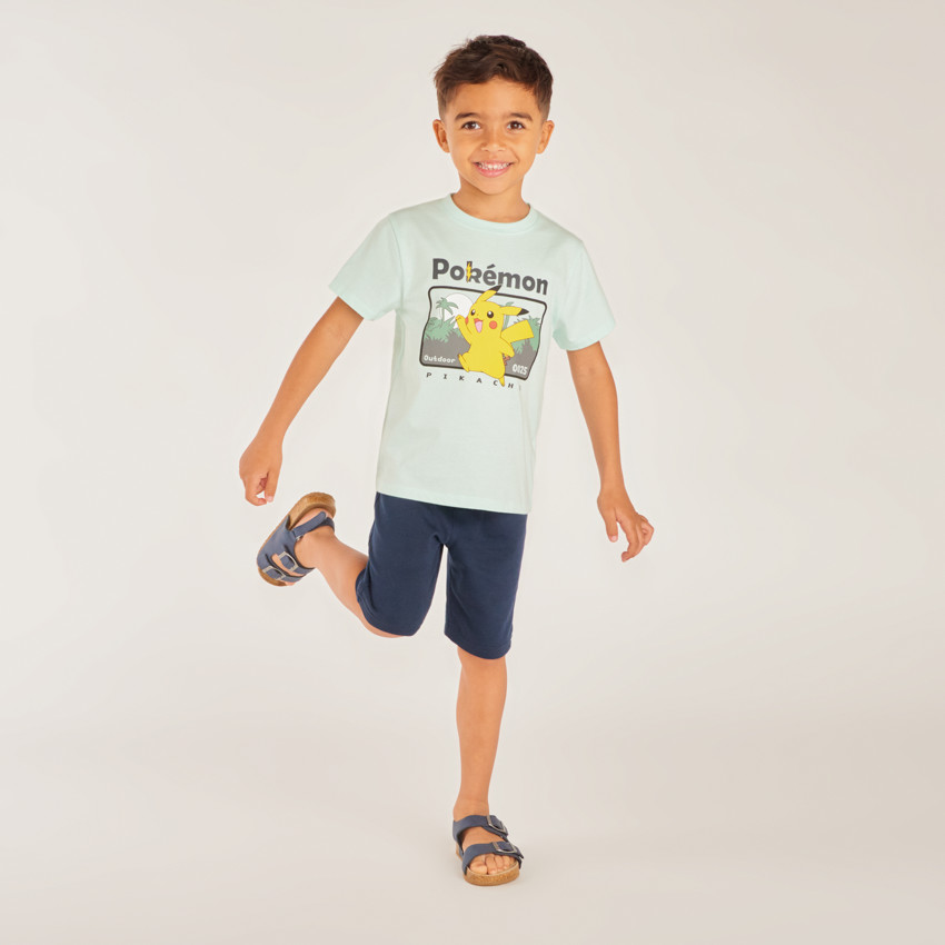 Camiseta de manga corta Pikachu Pokémon para niño 
