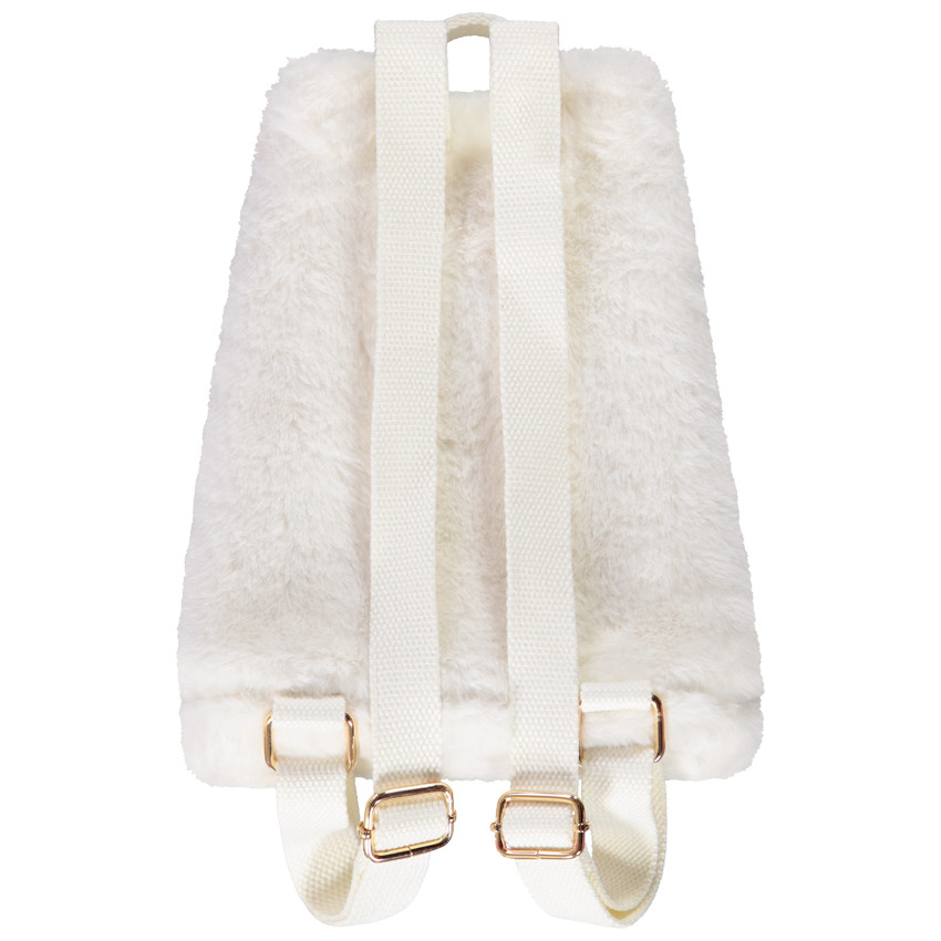 Mochila de pelaje sintético para bebé niña 