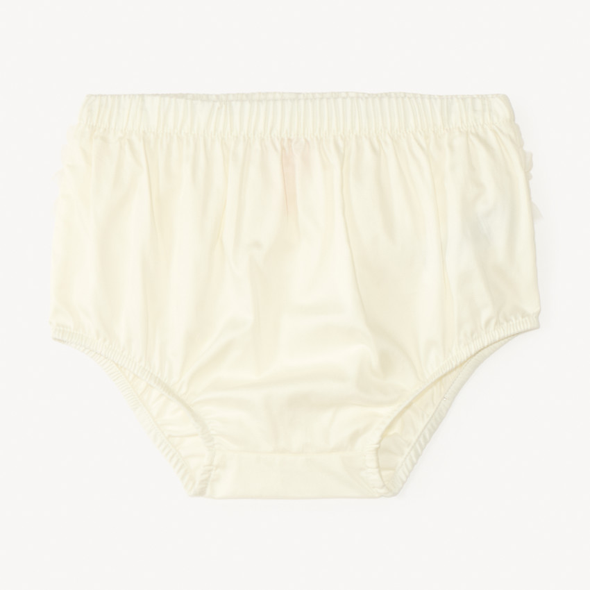 Pantalón corto con volantes para niña bebé 