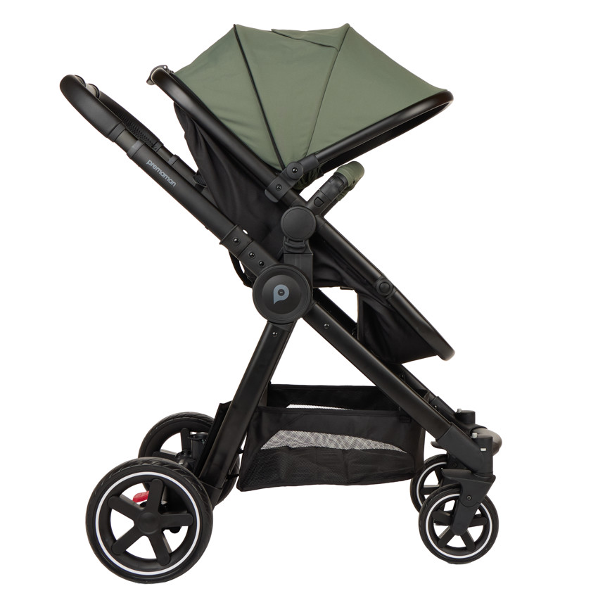Carrito trio combinado Sienna y asiento de coche i-Prim kaki negro 
