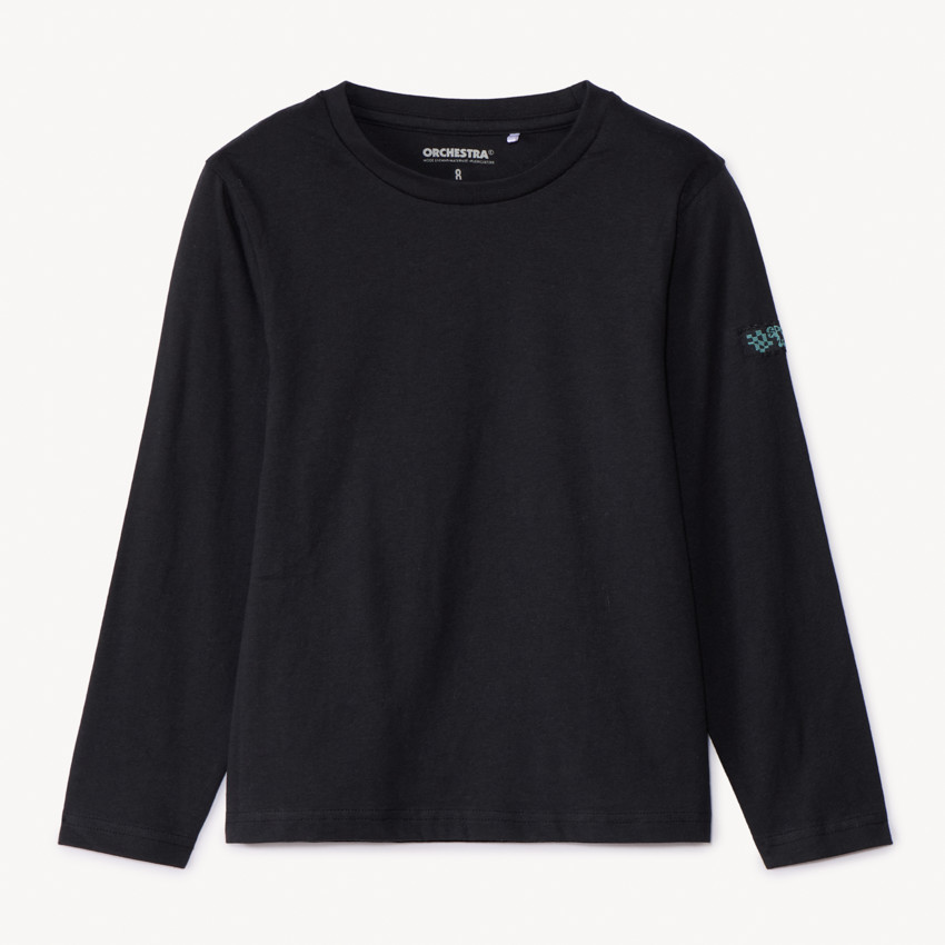 Ensemble sweat molleton sans manches + t-shirt uni pour garçon 