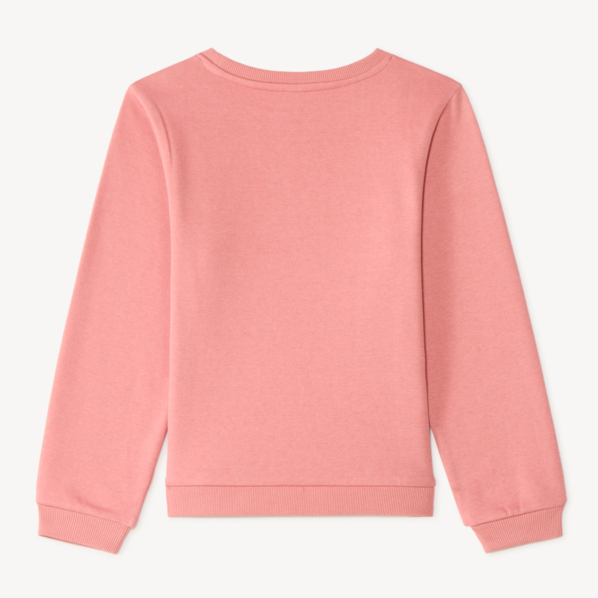 Sudadera de felpa con estampado brillante niña 