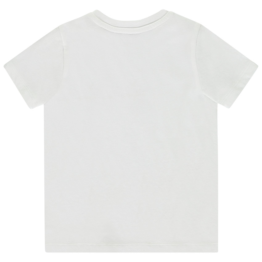 Camiseta de manga corta con oso y burbujas para bebé niño 