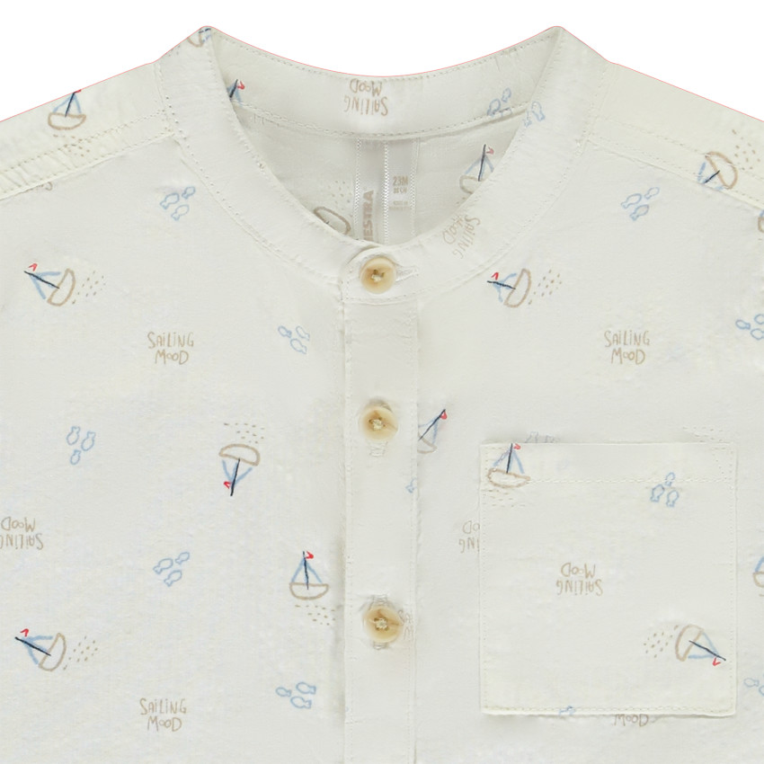 Camisa de manga corta estampada de veleros para bebé niño  Additional Camisa de manga corta estampada de veleros para bebé niño
