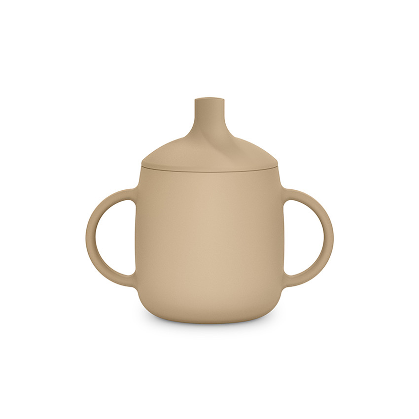 Taza de aprendizaje evolutiva de silicona 3 en 1 Colour Essence beige 