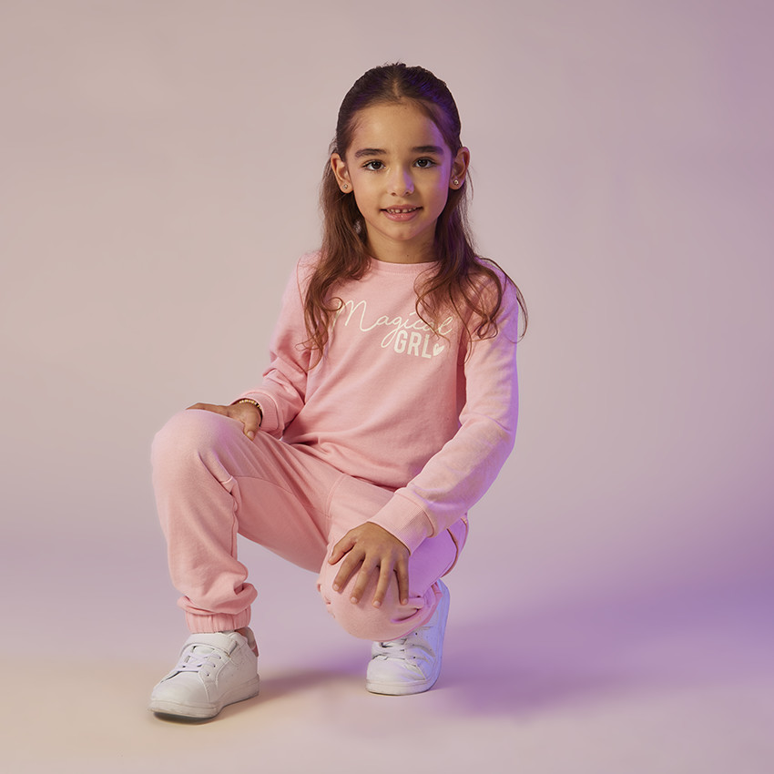 Conjunto de chándal de 2 piezas liso para niña  Additional Conjunto de chándal de 2 piezas liso para niña