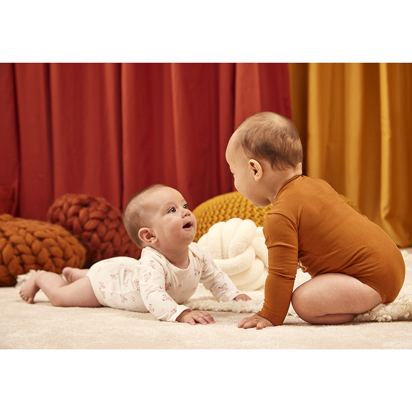 Pack de 5 bodies de manga larga con estampado de ourson para bebé niño  Additional Pack de 5 bodies de manga larga con estampado de ourson para bebé niño