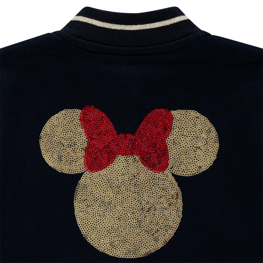 Chaqueta estilo teddy combinación materiales motivo Minnie Disney  Additional Chaqueta estilo teddy combinación materiales motivo Minnie Disney