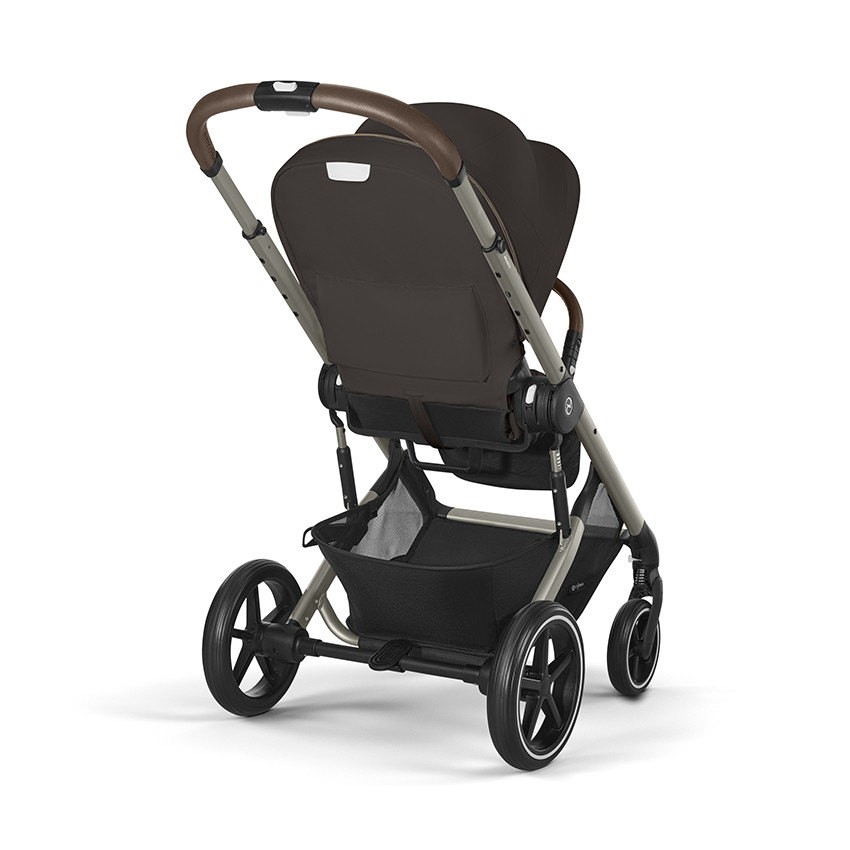 Carrito bebé compacto Balios S Lux marrón chocolate. 
