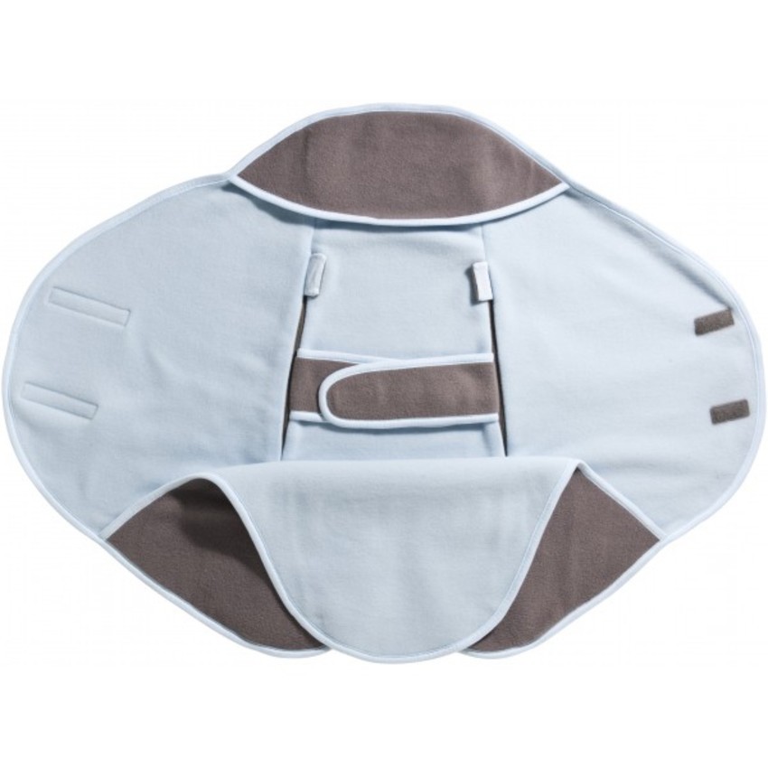 Couverture enveloppante Babynomade Fleece T1 - Taupe/Ciel  Additional Couverture enveloppante Babynomade Fleece T1 - Taupe/Ciel