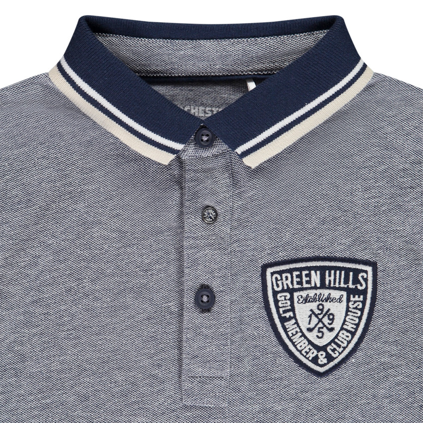 Polo de manga larga con parche de blason para niño  Additional Polo de manga larga con parche de blason para niño