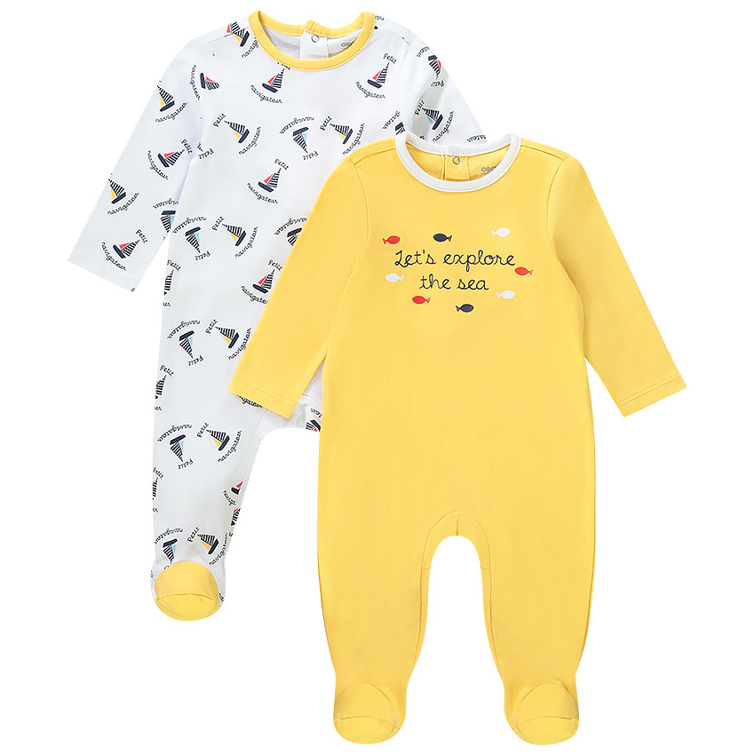 Lote de 2 peleles de jersey para bebé niño  Additional Lote de 2 peleles de jersey para bebé niño