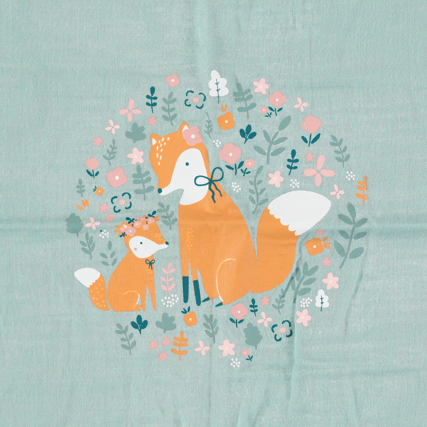 Pack de 3 langes de algodón con estampado de animales del bosque  Additional Pack de 3 langes de algodón con estampado de animales del bosque
