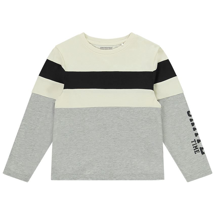 Camiseta manga larga color block Main Camiseta manga larga color block