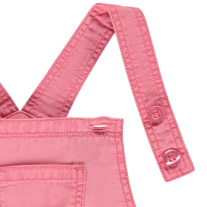 Salopette con cinturón estampado para bebé niña 