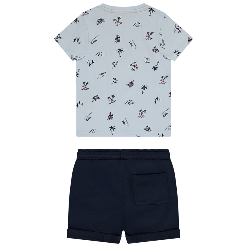 Conjunto 2 piezas con camiseta estampada para bebé niño 