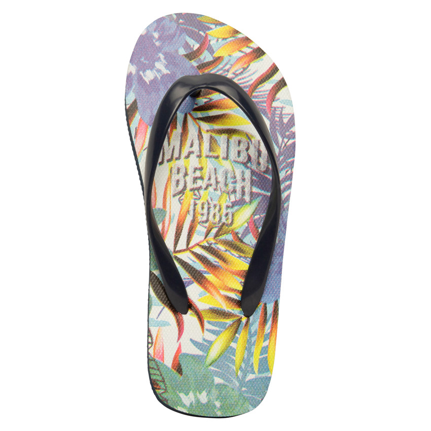 Chanclas estampadas Malibu Beach para niño con tira según la edad. 