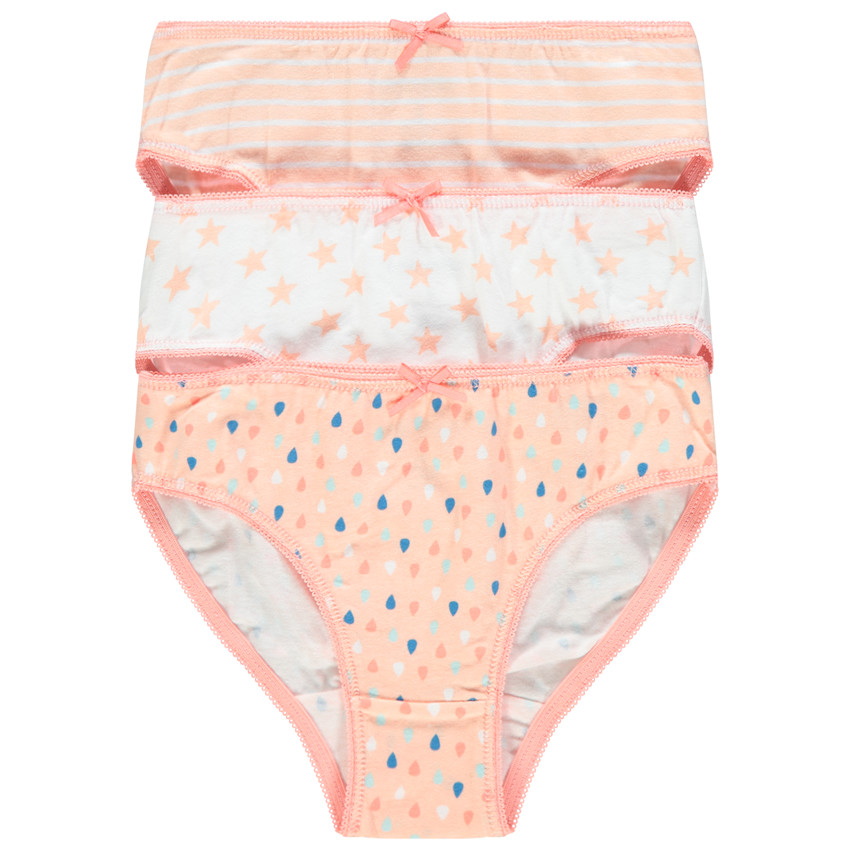 Pack de 3 braguitas de algodón estampadas y rayadas  Additional Pack de 3 braguitas de algodón estampadas y rayadas