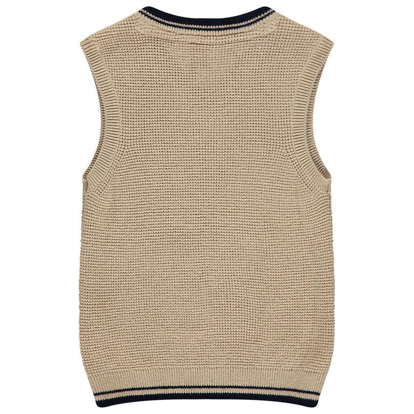 Pull sin mangas de punto para bebé niño 