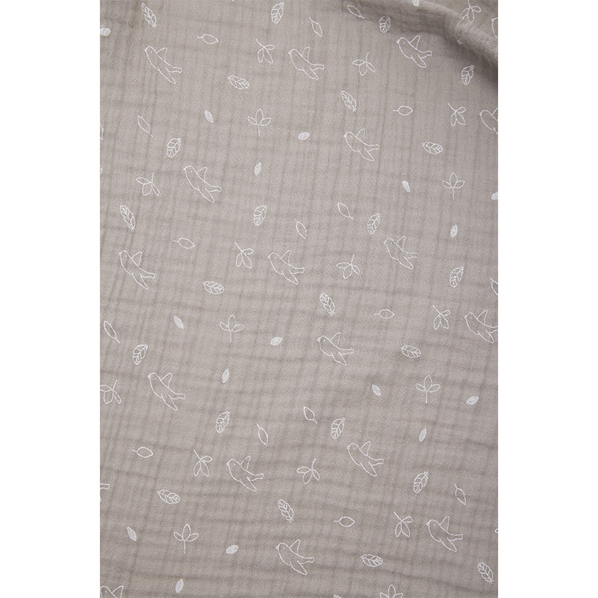 Pack de 3 muselinas de algodón con estampado de pájaros Feather 