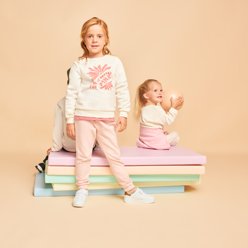 Sudadera de felpa con estampado para niña 