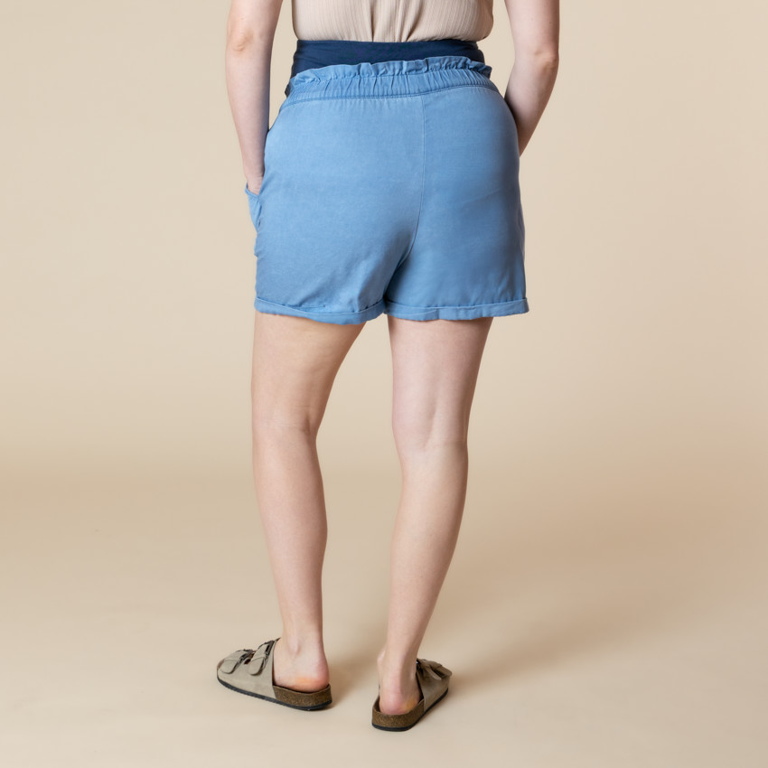 Short fluido de embarazo con banda alta  Additional Short fluido de embarazo con banda alta