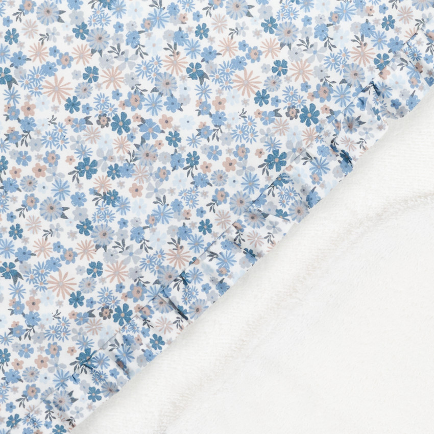 Set de baño con capa de baño + toallita Tiny Flowers 