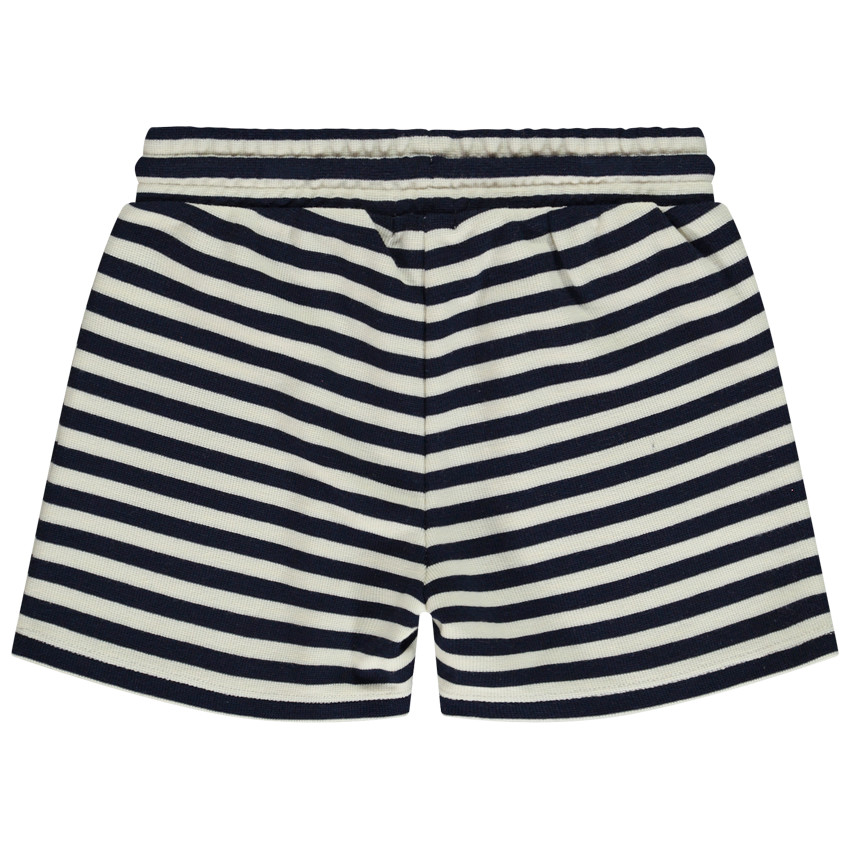 Short de punto rayado fantasía para niña 