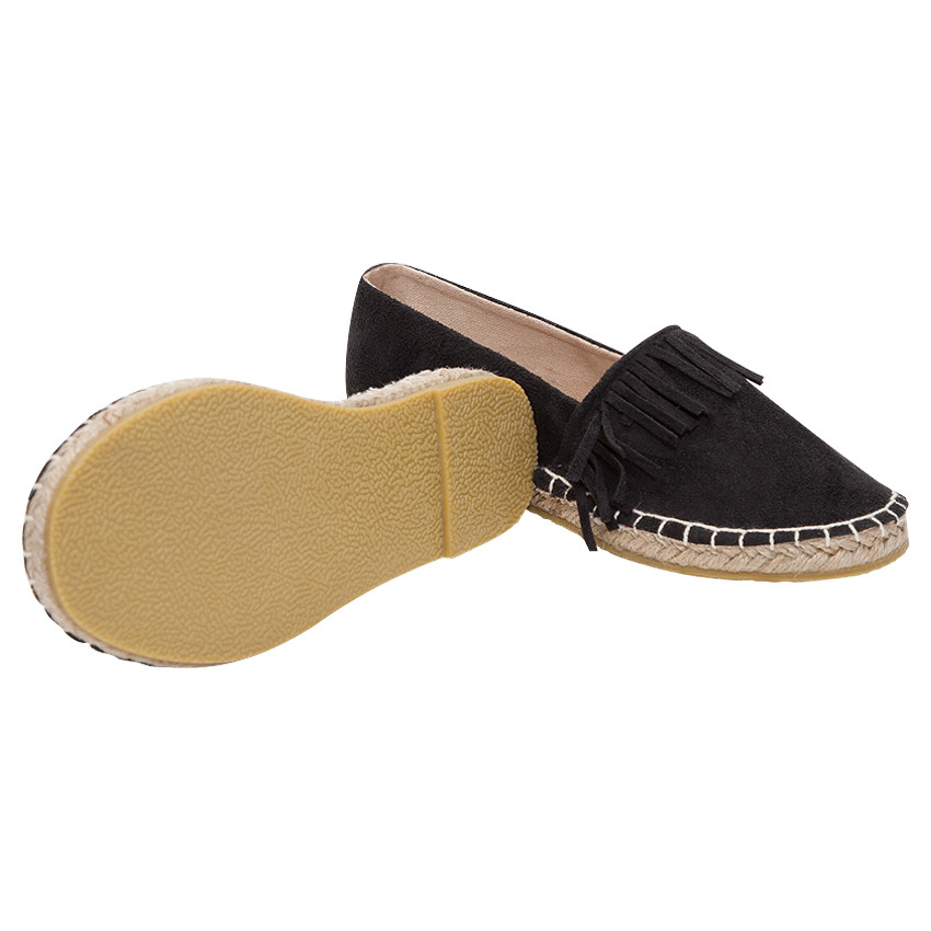 Alpargatas efecto ante con flecos 