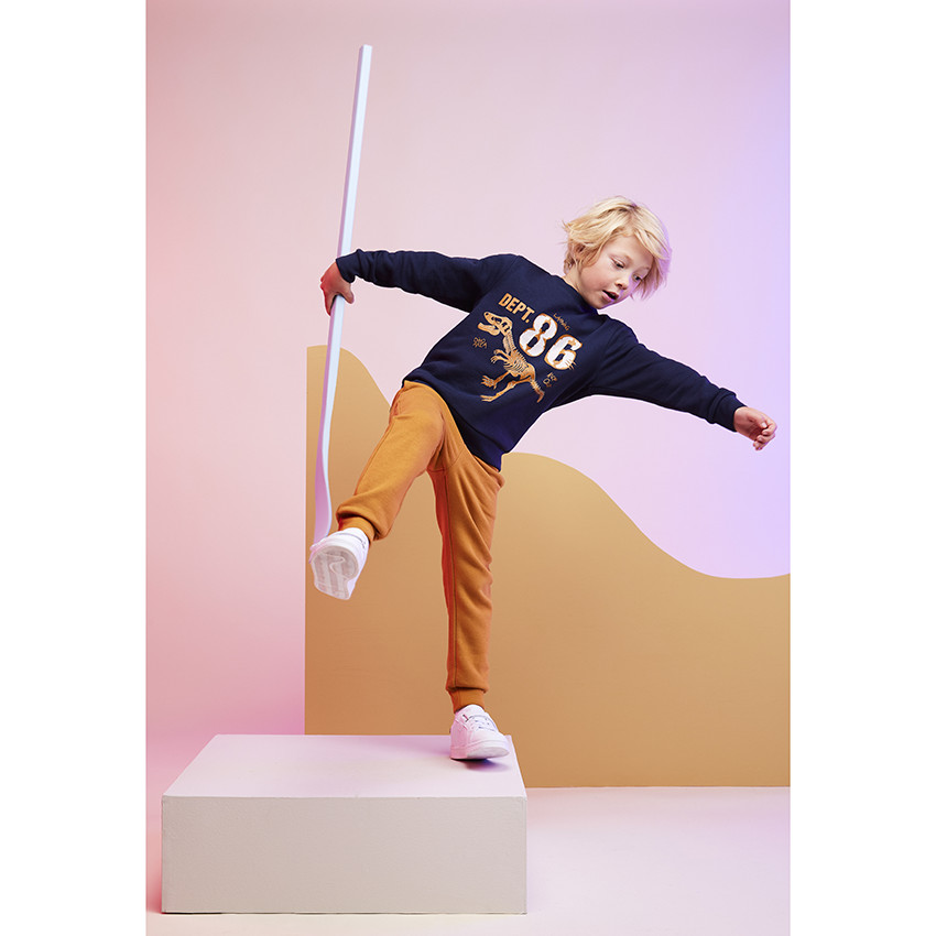 Conjunto de chándal de 2 piezas con estampado de T-rex para niño 