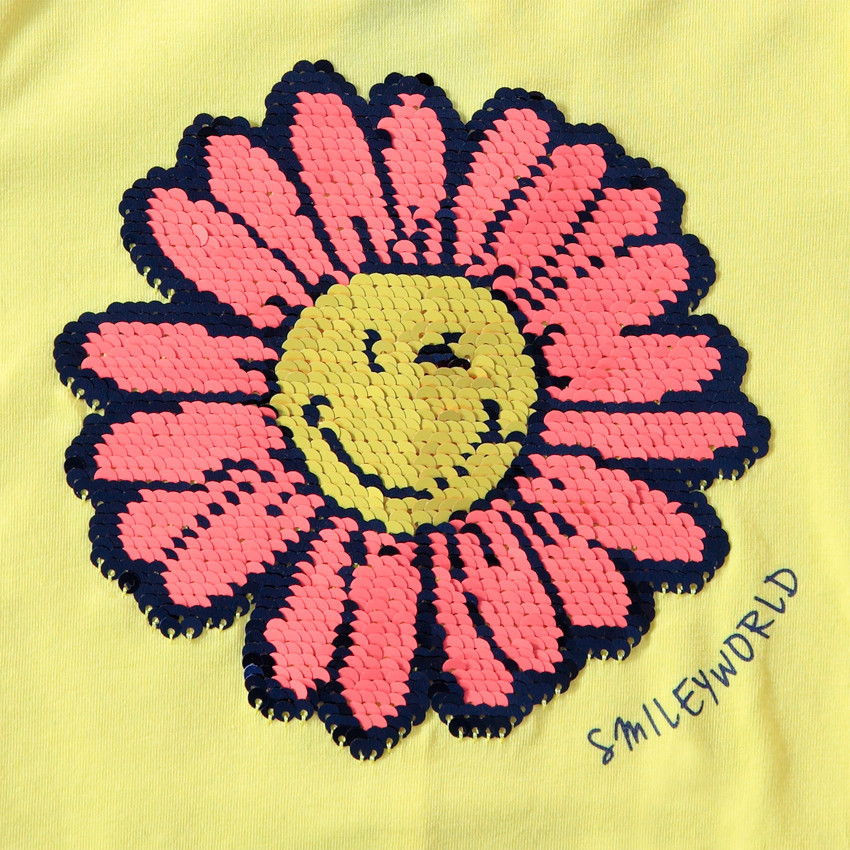 Camiseta sin mangas SmileyWorld flor de lentejuelas mágica  Additional Camiseta sin mangas SmileyWorld flor de lentejuelas mágica