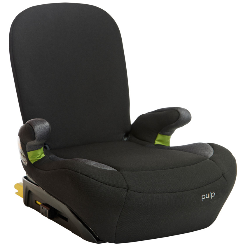 Elevador con respaldo abatible Pulp i-Size negro  Additional Elevador con respaldo abatible Pulp i-Size negro