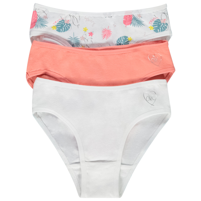 Pack de 3 braguitas de jersey para niña 