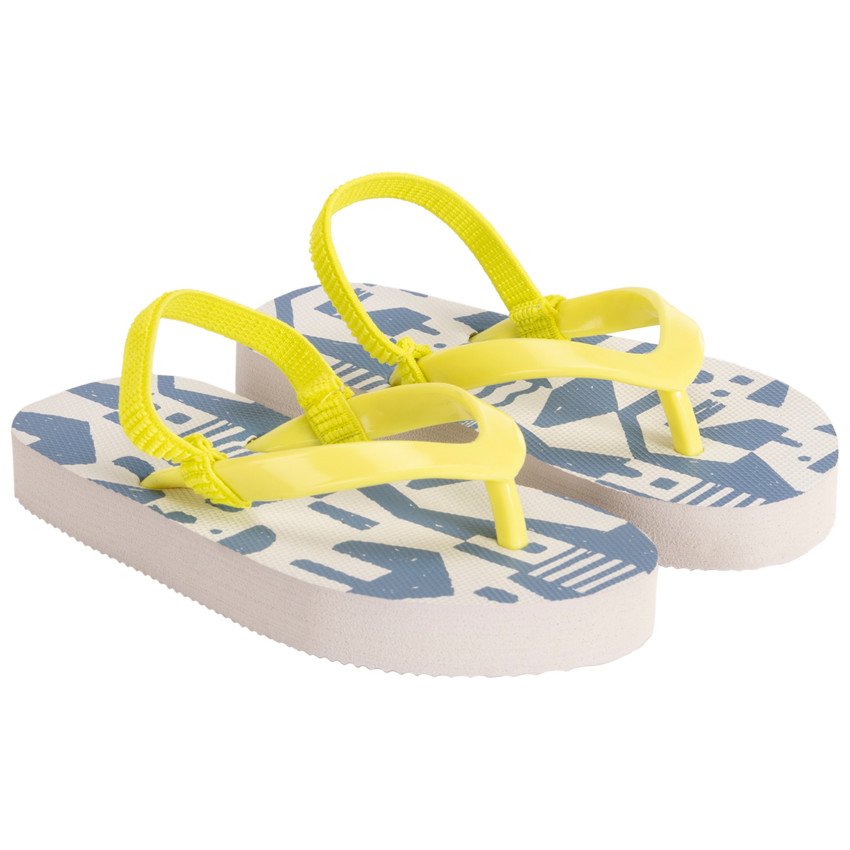 Chanclas con estampado abstracto para niño con correa según la edad 