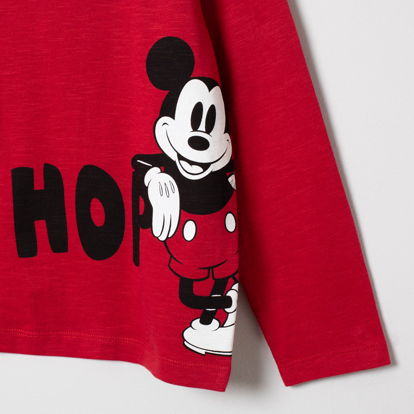 T-shirt manches longues print Mickey Disney 