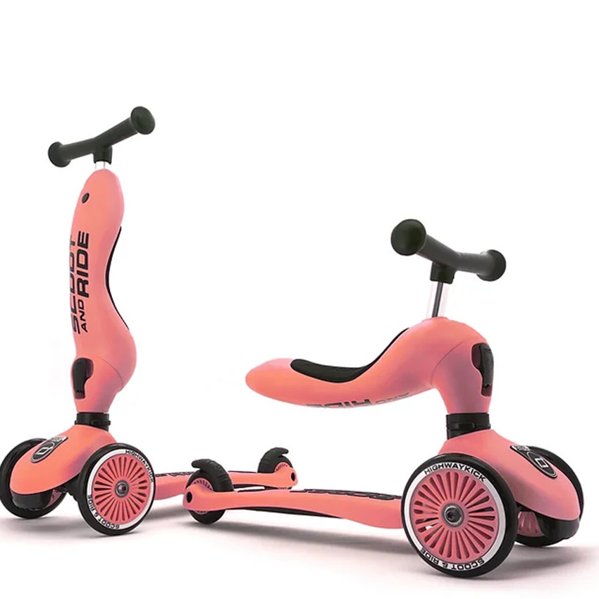 Trotinette 2-en-1 Highwaykick 1 Peach 12m-5ans 