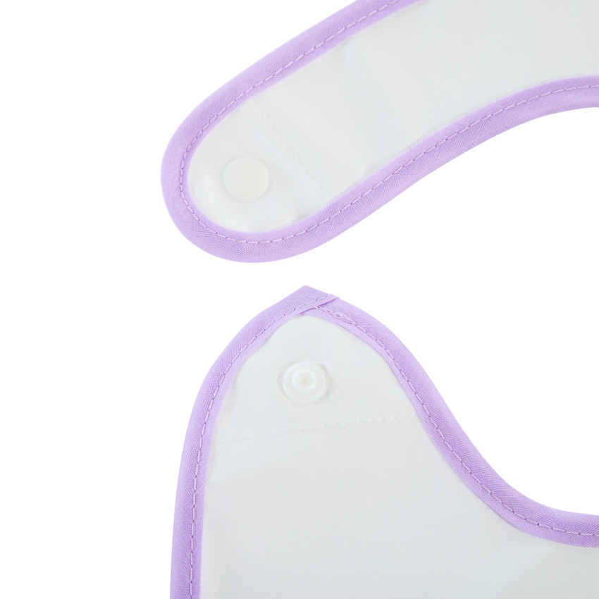 Lote de 2 baberos impermeables con estampado de flores 