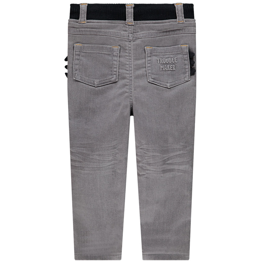 Jeans efecto desgastado motivo monstruo 