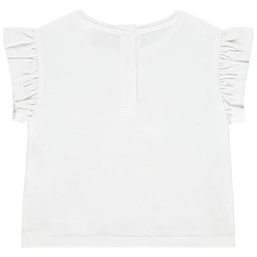 Camiseta de manga corta con estampado de leopardo para bebé niña 