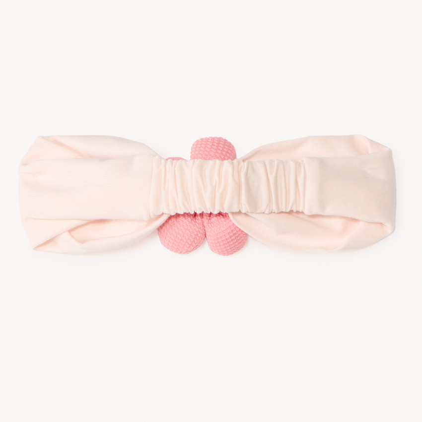 Cinta de jersey con flores 3D para niña bebé 