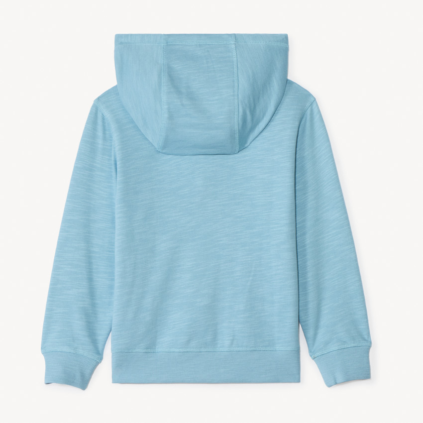 Chaleco de felpa liso con capucha para niño 