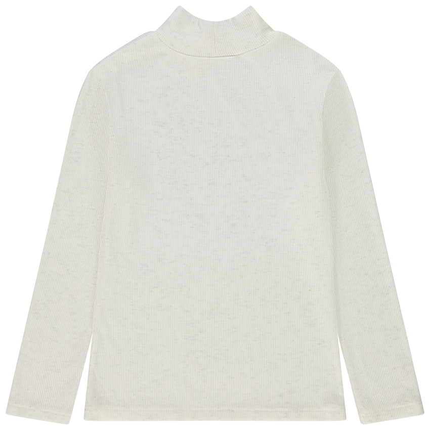 Pelele efecto canalé con cuello chimenea para niña 