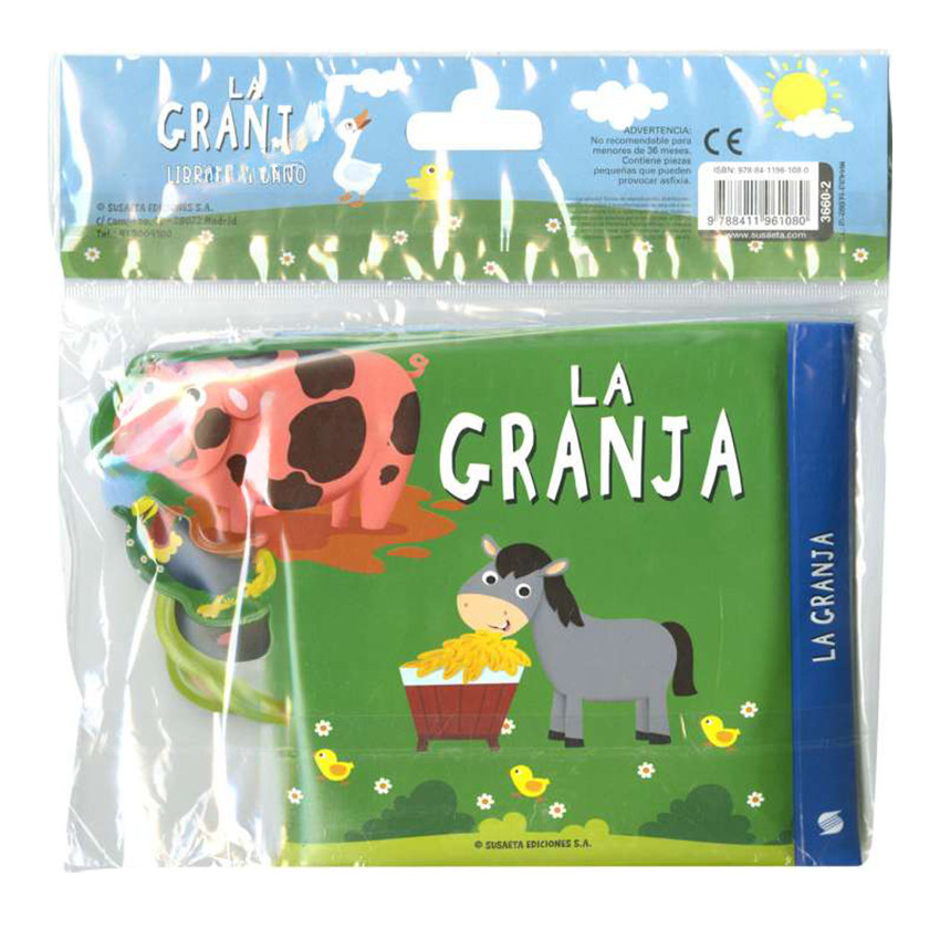 Libro para el baño La granja +1 año 