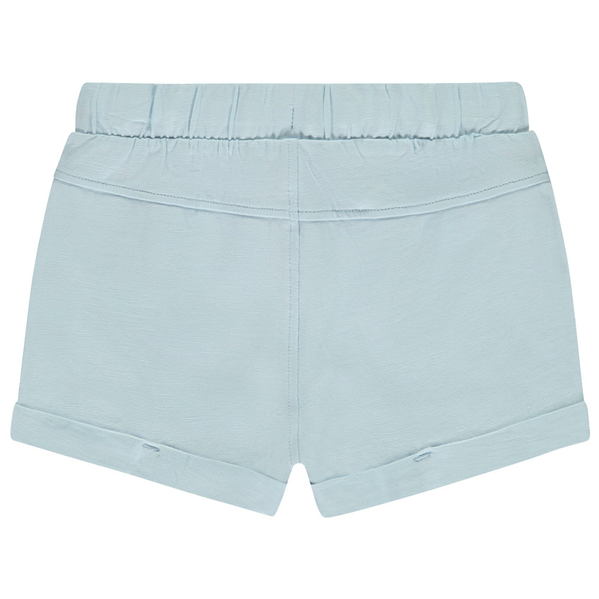 Short uni con cintura elástica para niña bebé 