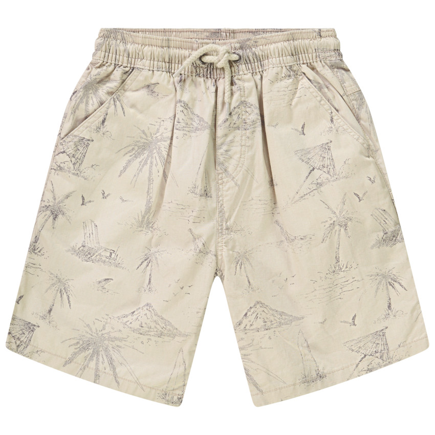 Bermudas de algodón estampadas para niño. 