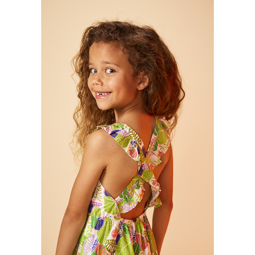 Robe fille tropical hot sale