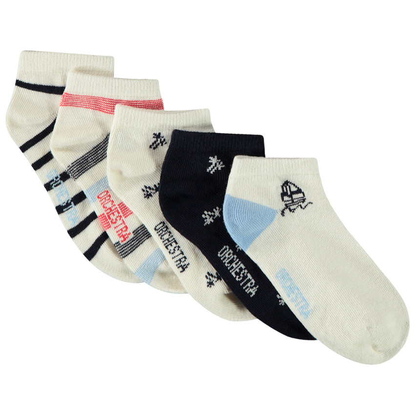 Pack de 5 pares de calcetines cortos fantasía para niño  Additional Pack de 5 pares de calcetines cortos fantasía para niño