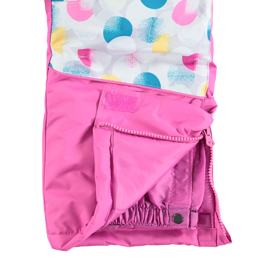 Mono de esquí con efecto 2 en 1 con lunares de colores all over 